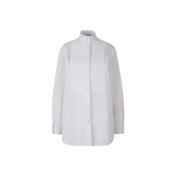 Burberry High Neck Lace Trim Shirt