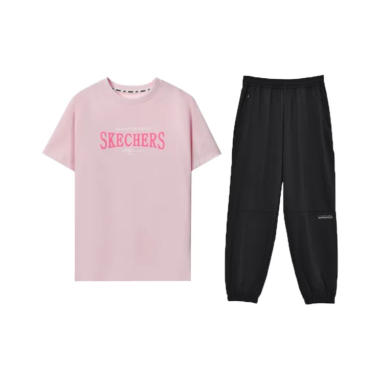 Skechers Basic Sports Collection Sports Alliance Collection Casual Suit Women's 2 Piece Set-0