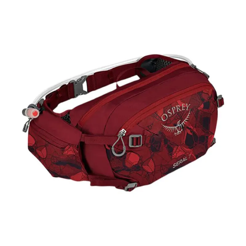 OSPREY 7L Mountaineering Bag Fanny Pack Outdoor Bag Cycling Burgundy Unisex-0