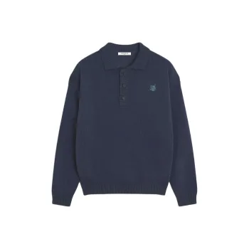 Maison Kitsune Polo Shirt Men's Slate Gray