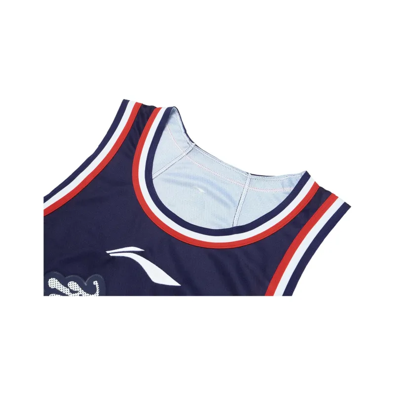 LiNing CBA Collection Basketball Jersey Fan Edition, Guangzhou Nengxing Group, Cui Yongxi, Size 8 Men's Foshan Blue-2