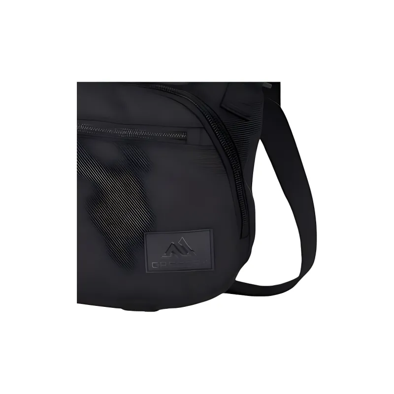 GREGORY Leather Zipper Puller Shoulder Bag Unisex Black-1