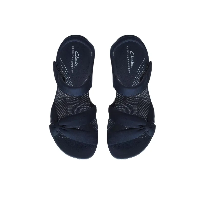 Clarks Arla Shore One Strap Sandals Women's Marine Blue-2