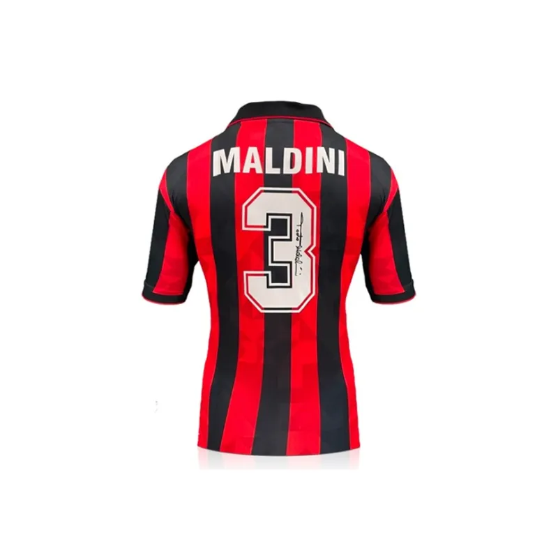 Three For AC Milan Team Jersey Deluxe Framing, Outer Frame Approx. 105x70cm-1