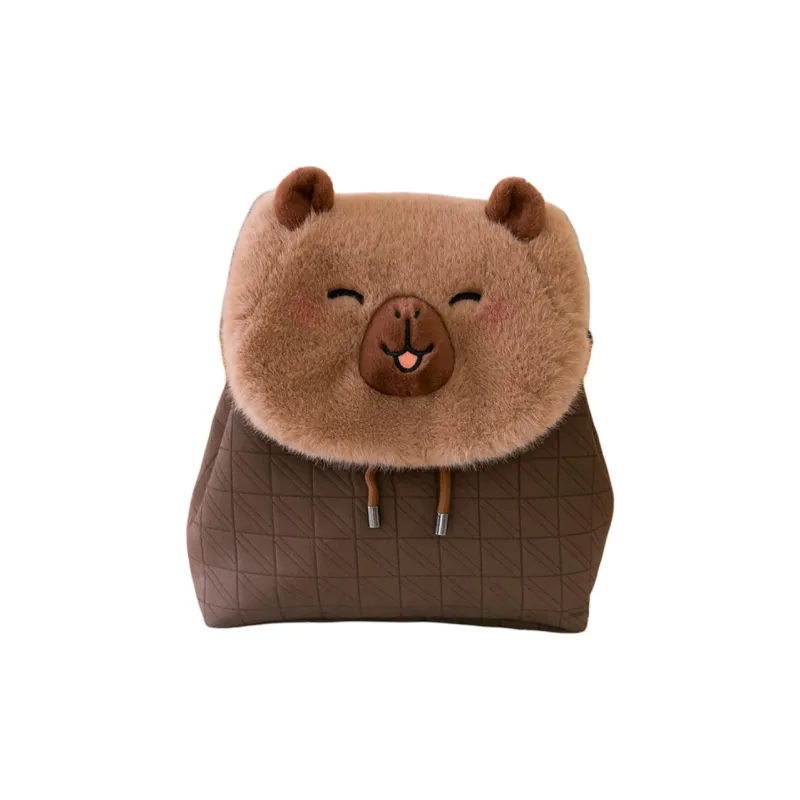 Meow In The Grass Suede Backpack Regular Women's Multicolor-12