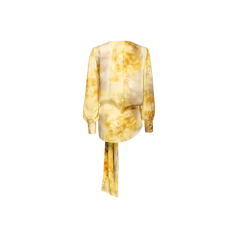 PINKO Abstract print Wrap Blouse-1