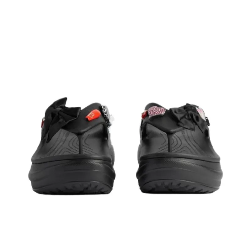 Crocs x Balenciaga Abrasion Resistant Flip Flops 5cm Women's Black-3