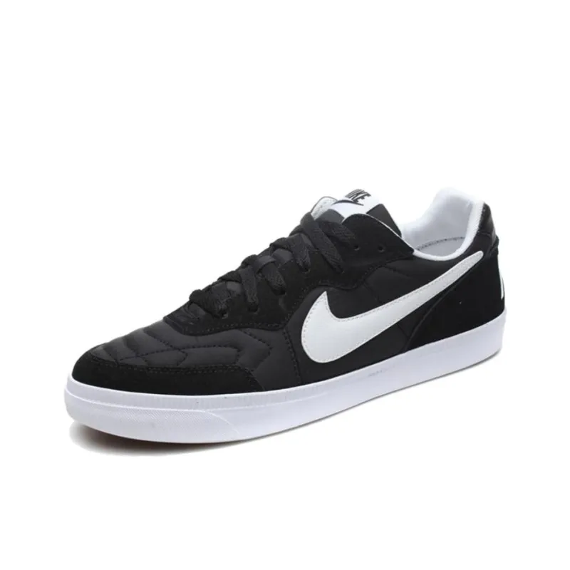 Nike Tiempo Trainer Wear resistant And Lightweight Low Top Skateboard Shoes Men's Black-1
