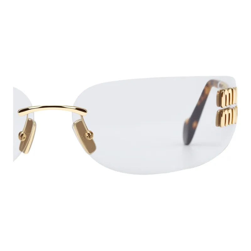 MIU MIU Eyewear Logo plaque Sunglasses-3
