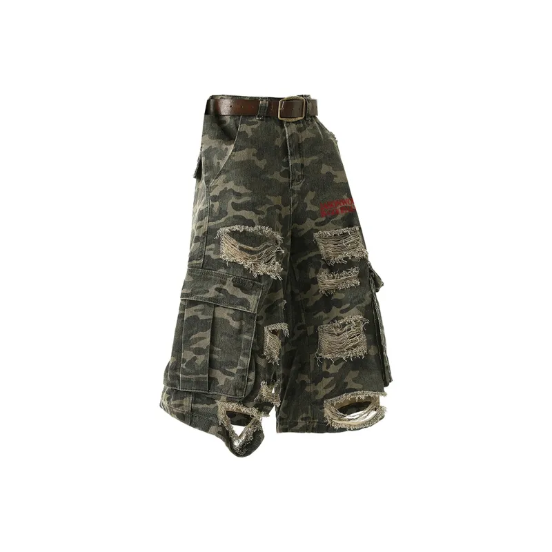 JASONWOOD Denim Shorts Unisex Camouflage-0