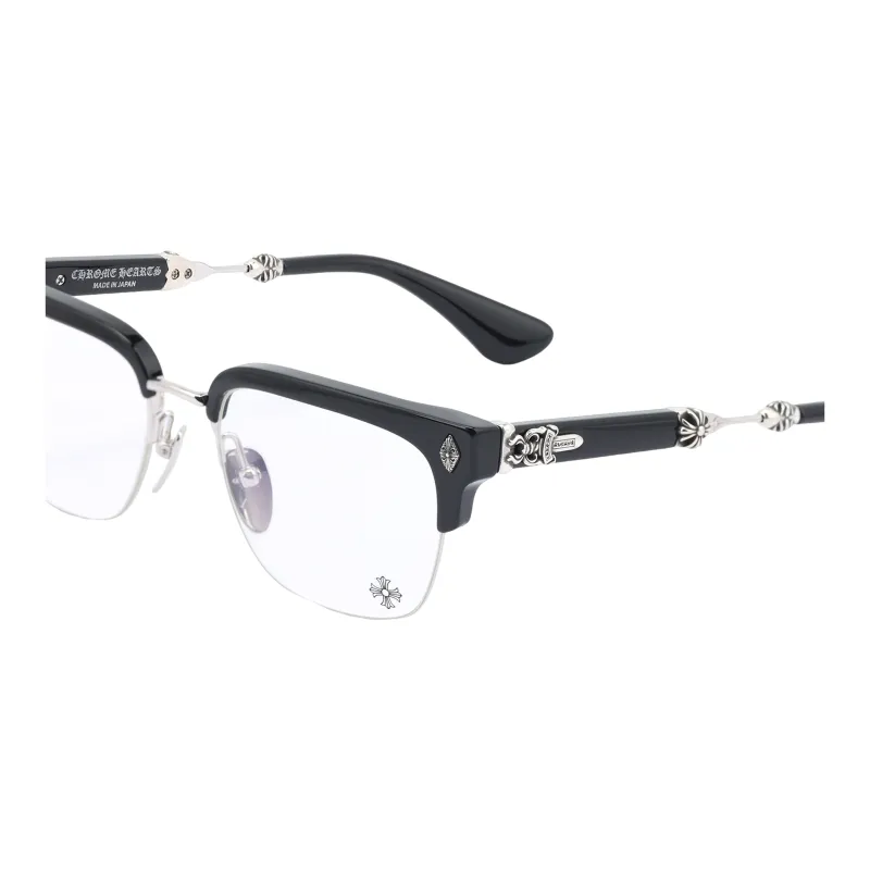 Chrome Hearts Plate And Metal Square Eyeglass Frames Unisex-4