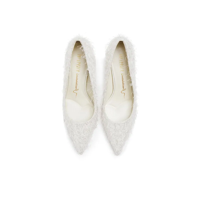 Joypeace Snow Flurry Flower High Heels Women's-7