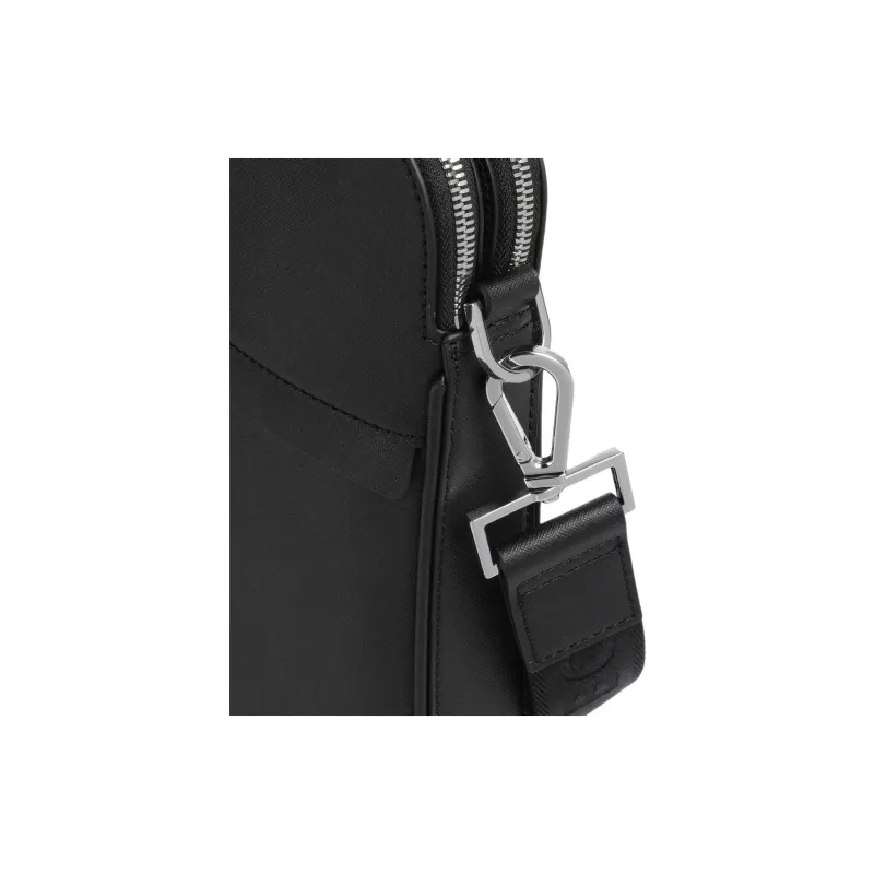 HUGO BOSS Leather Briefcase Men's Black-4