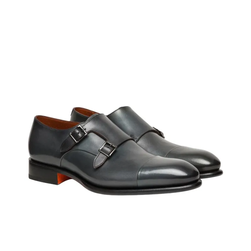 Santoni Carter Dress Shoes Men's Green-2