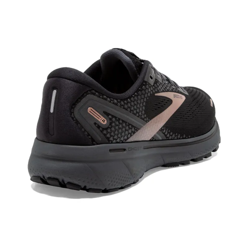 Brooks Ghost 14 Abrasion Resistant Low Top Casual Running Shoes Women's Black-3