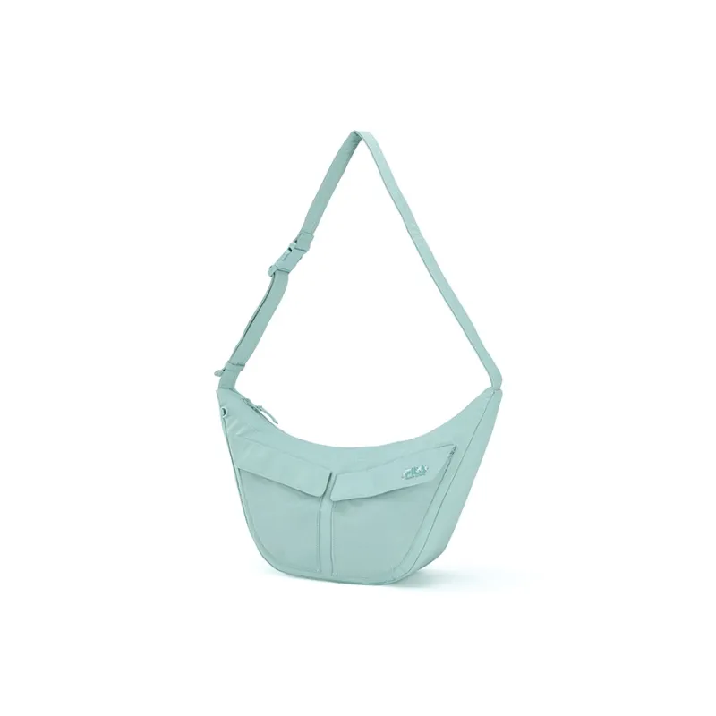 FILA MAISON KITSUNÉ Fabric Crossbody Bag, Shoulder Bag Women's Dusty Blue-1