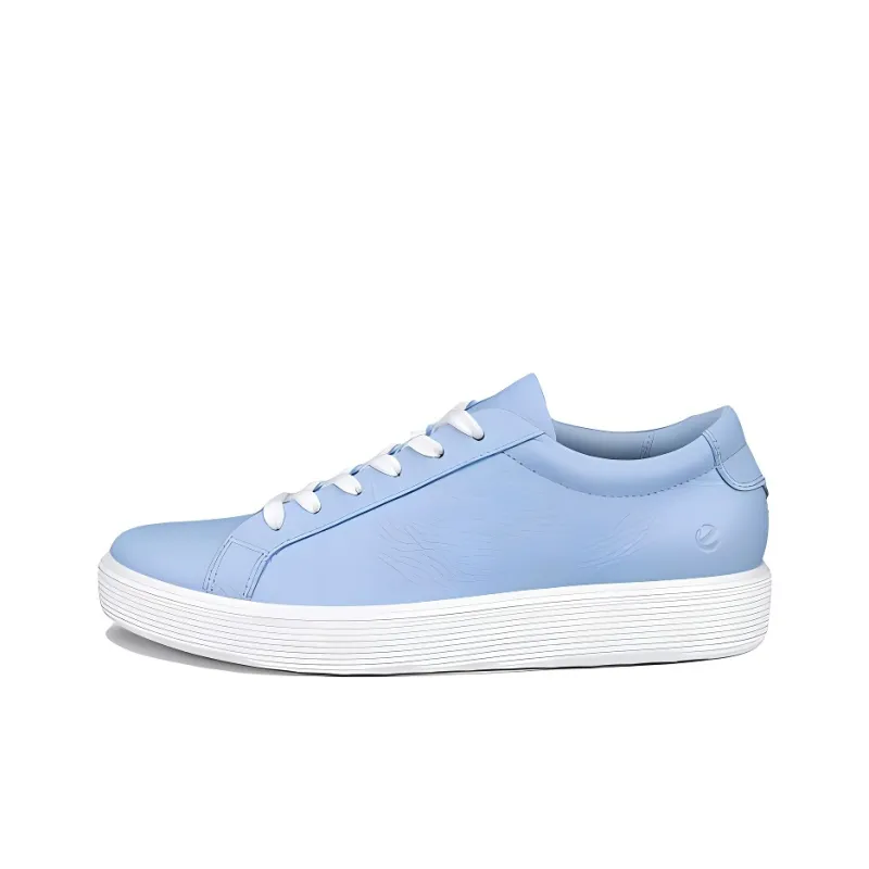 Ecco Low Top Skateboard Shoes Women's Sky Blue-0