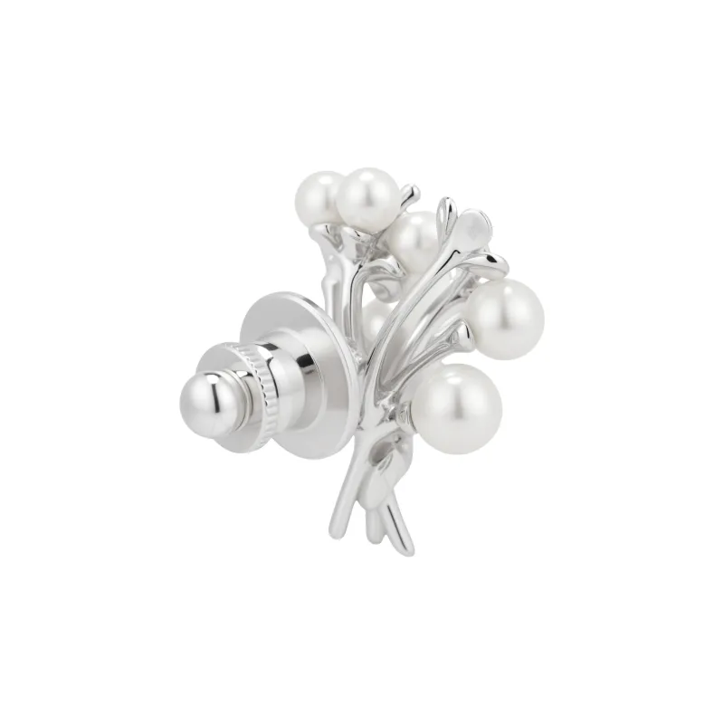 MIKIMOTO Pearl Brooches Women's Silver-2