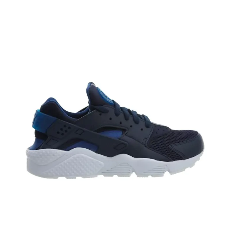 Nike Air Huarache Abrasion Resistant Breathable Low Top Running Shoes Unisex Black Blue-1