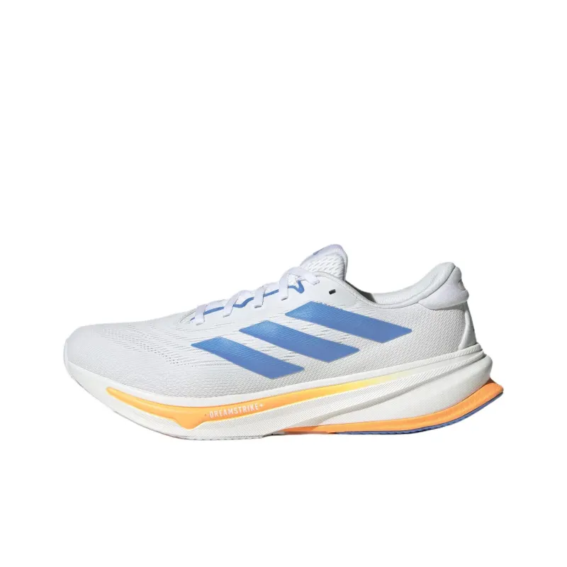Adidas Supernova Rise 2 Abrasion Resistant Low Top Casual Running Shoes Men's White Blue-0