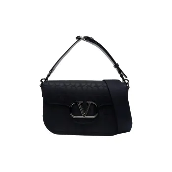 Valentino Printed Pattern Crossbody One Shoulder Handbag Men's Marine Blue