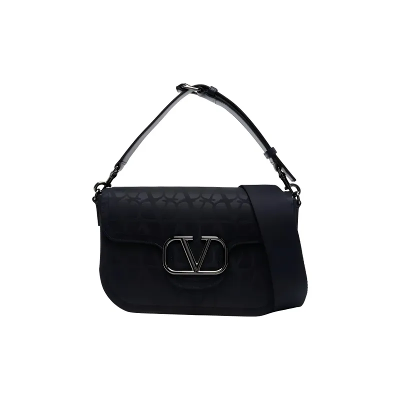 Valentino Printed Pattern Crossbody One Shoulder Handbag Men's Marine Blue-0