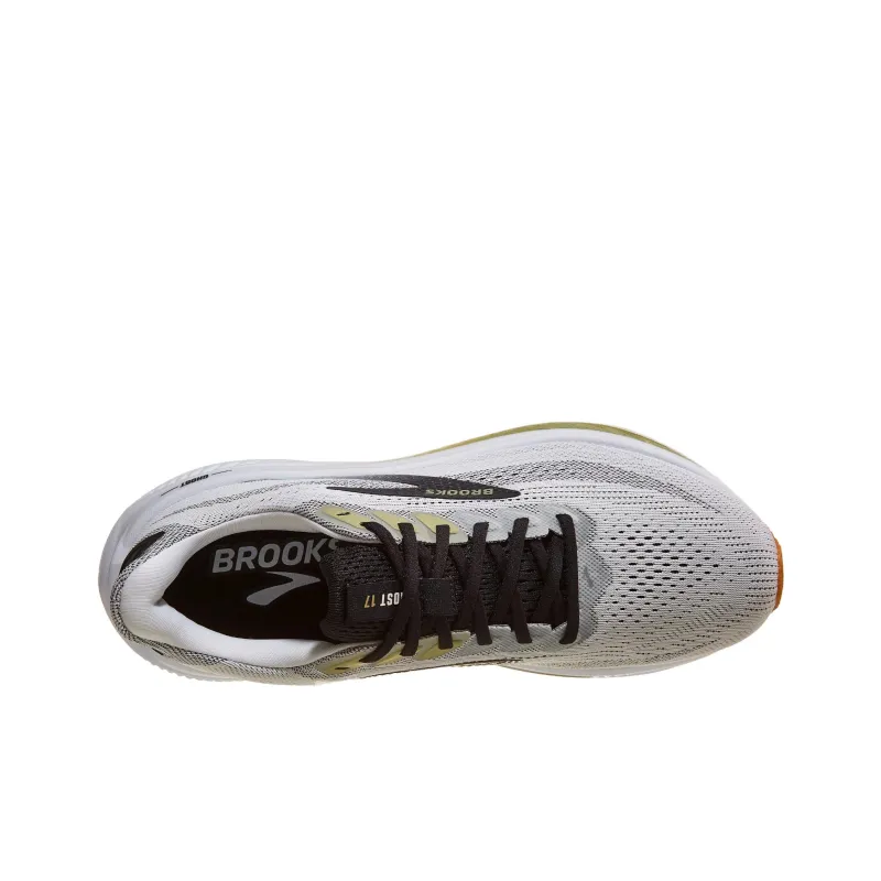 Brooks Ghost 17 Abrasion Resistant Low Top Casual Running Shoes Men's Gray-3
