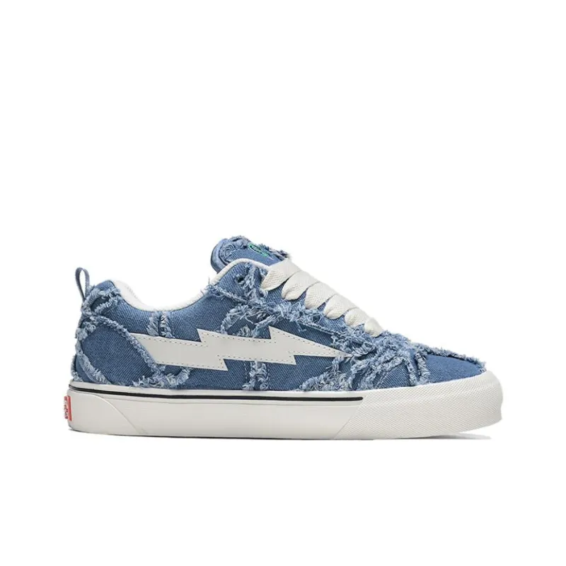 VFTS Lightning Skateboard Shoes Anti Slip And Wear Resistant Height Increasing Low Top Students Preppy Style Unisex-1