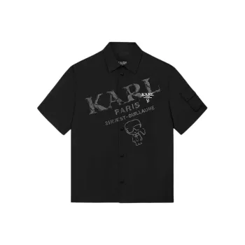 KARL LAGERFELD Shirt Men's Black