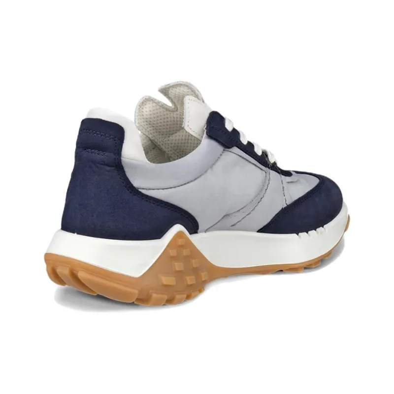 Ecco RETRO Low Top Casual Shoes Women's White Blue-2