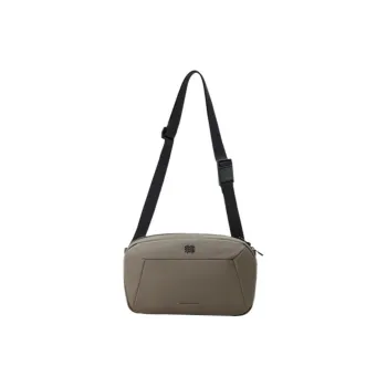 KOLON SPORT Fabric Shoulder Bag, Crossbody Bag Unisex Taupe