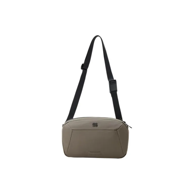 KOLON SPORT Fabric Shoulder Bag, Crossbody Bag Unisex Taupe-0