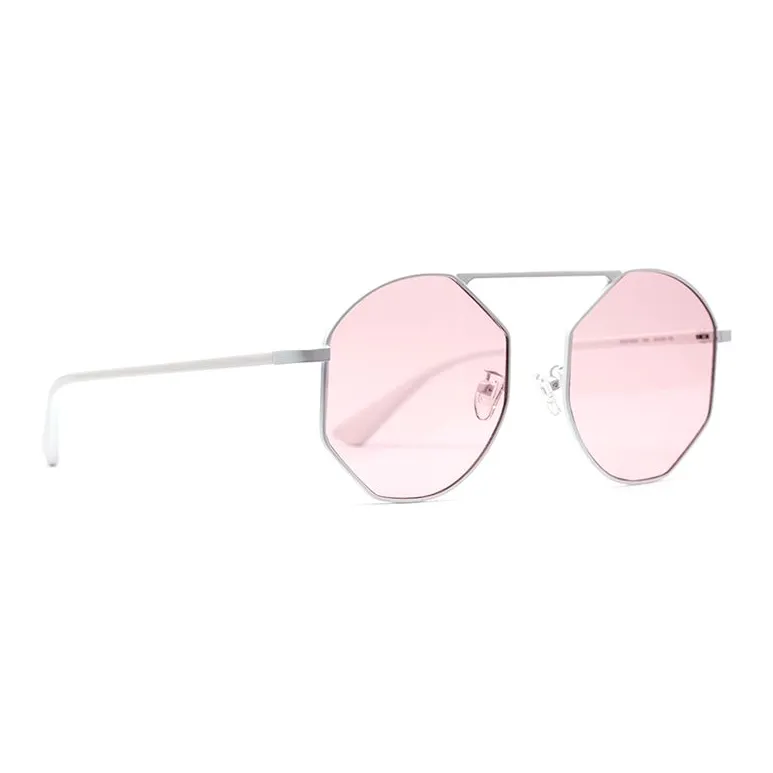 McQ Alexander McQueen Metal Aviator Sunglasses Unisex Silver-1