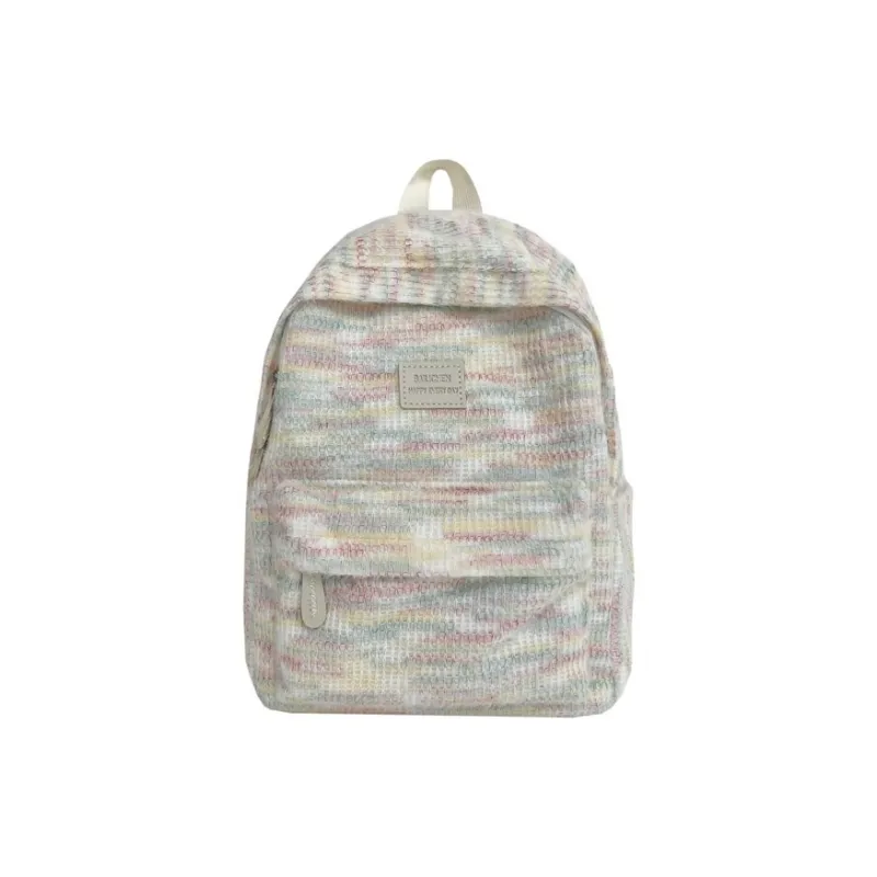 S.REPHEN Nylon Backpack Regular Women's Ecru/Beige Yellow/Turquoise/White Pink-42