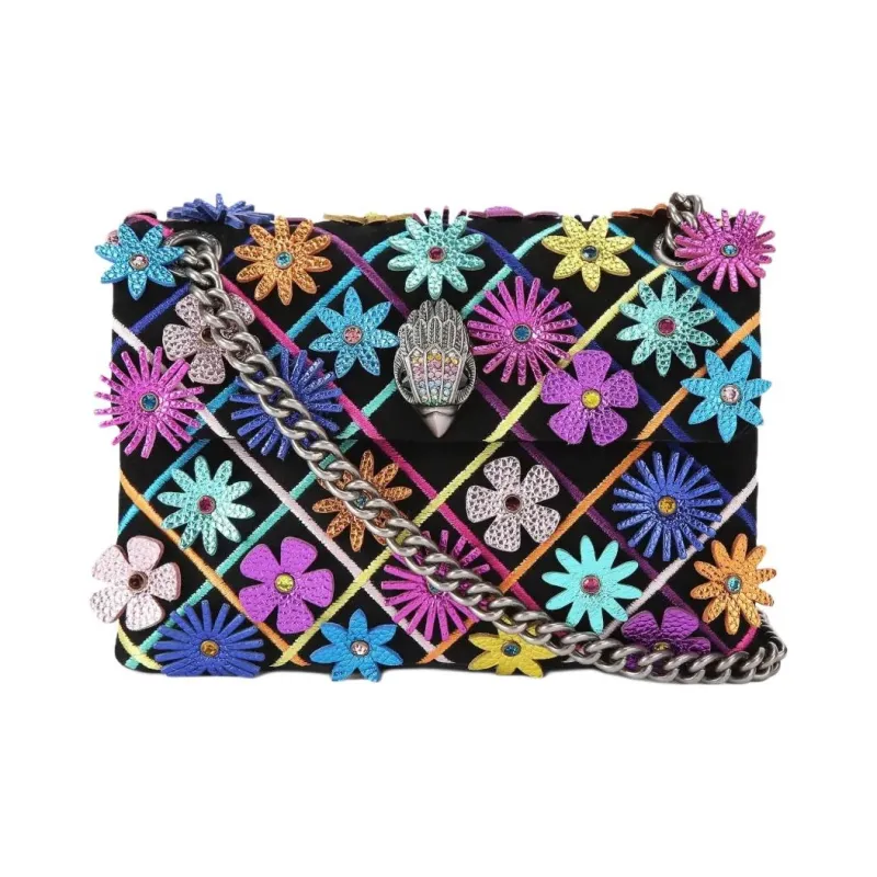 Kurt Geiger London Kensington Calfskin Crossbody Bag, Shoulder Bag Mini Women's Black-0