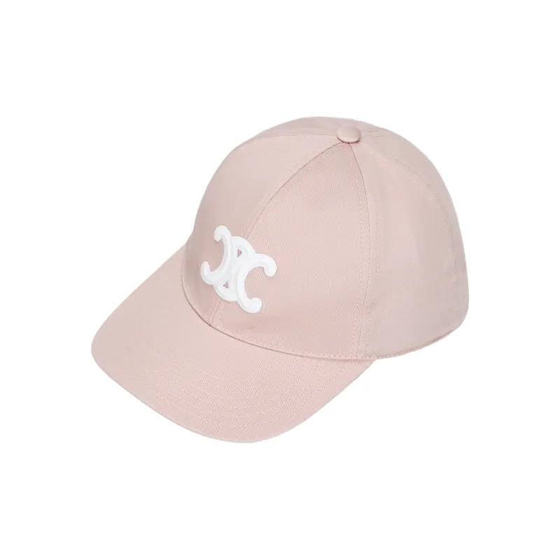 CELINE 100% Cotton Baseball Caps Unisex Pink-0