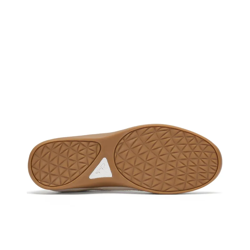 Clarks Low Top Casual Shoes Women's White-4