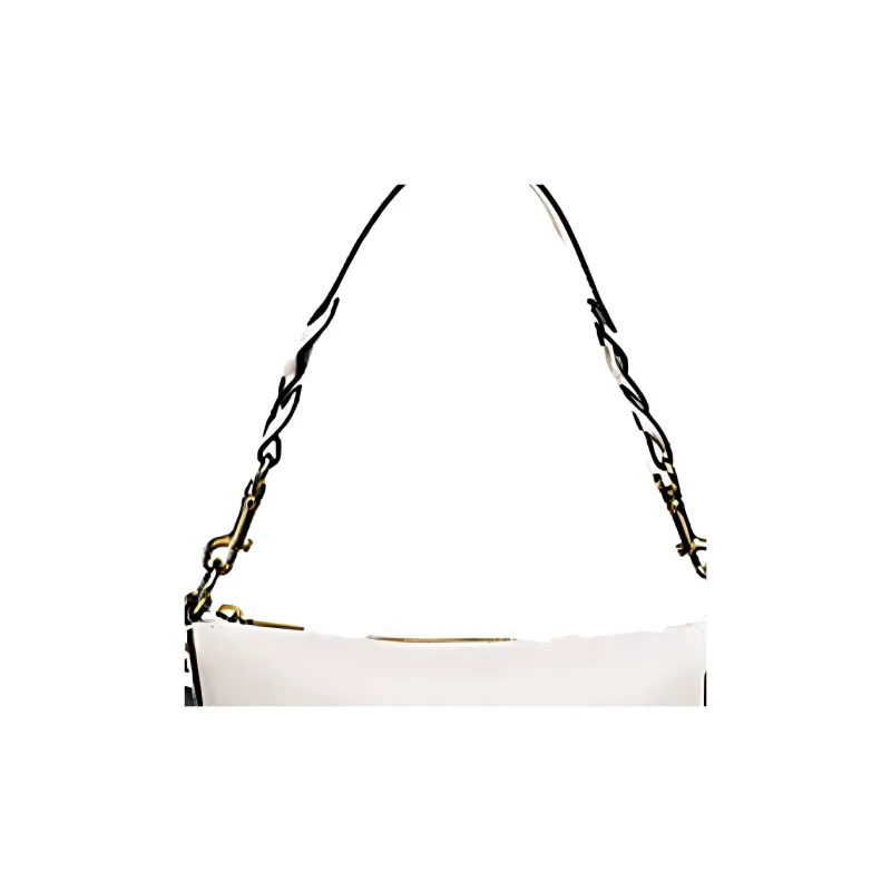 COACH Leather Water Buckets Hobo Crossbody Bag, Shoulder Bag Medium Size Women's Ecru-2