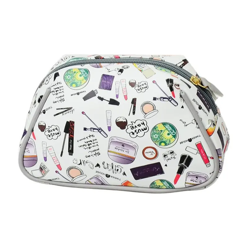WW 5236 Fashion Trend Digital Print Clutch, Cute Waterproof Cosmetics Storage, Portable PU Makeup Bag Makeup Bags-2
