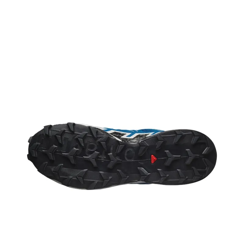 SALOMON Speedcross 6 Abrasion Resistant Waterproof And Breathable Low Top Trail Running Shoes Men's Blue-5