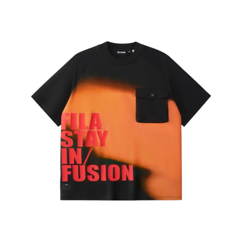 FILA Fusion T Shirts Men Jet Black BK-0