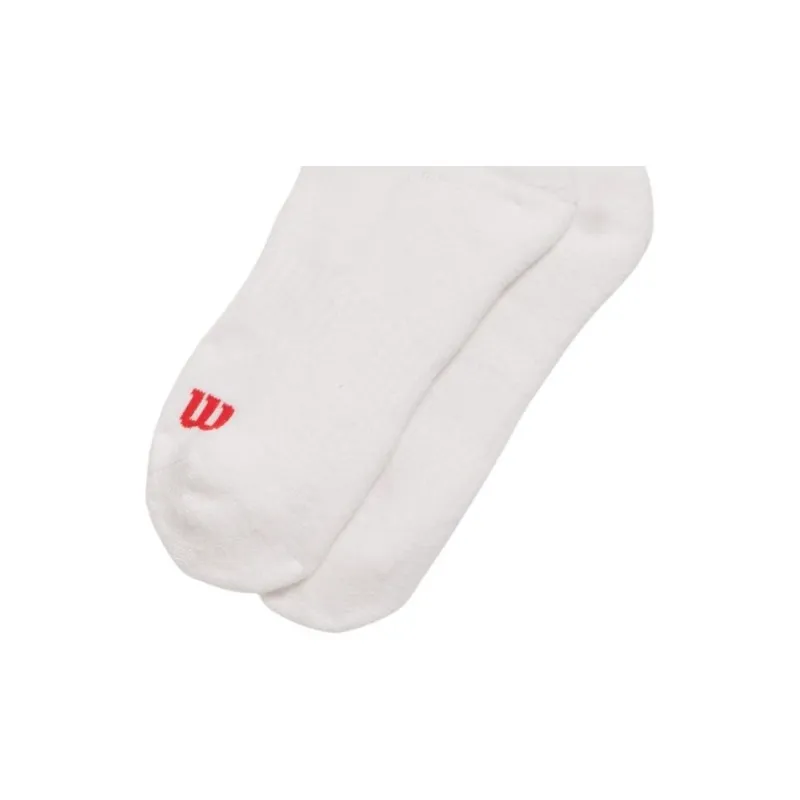 Wilson Quarter Length Sock Mid Calf Socks Unisex 1 Pack White-2