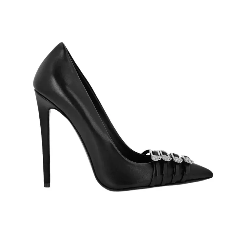 PHILIPP PLEIN Slim Heel High Heels Women's Black-1