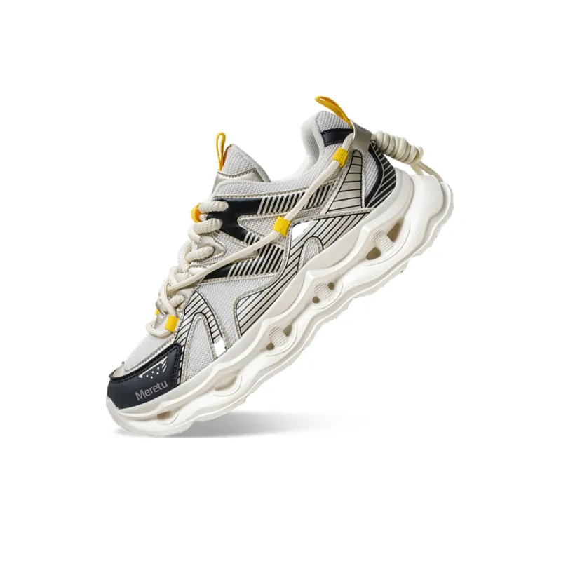 Meiretu Shock Absorbers With Slip Resistant Features Low Top Casual Shoes Men's-10