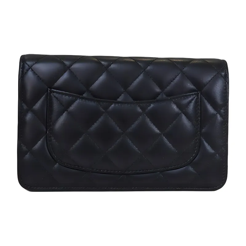 CHANEL WOC Wallet On Chain Shoulder Bag, Crossbody Bag Women's Black-1