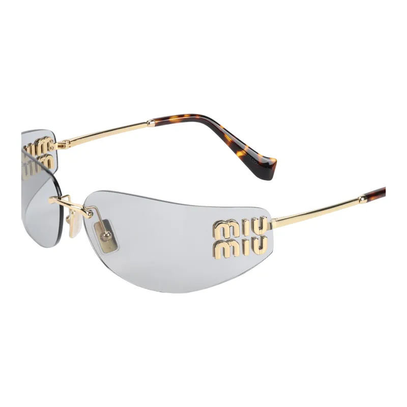 MIU MIU Eyewear Logo plaque Sunglasses-4