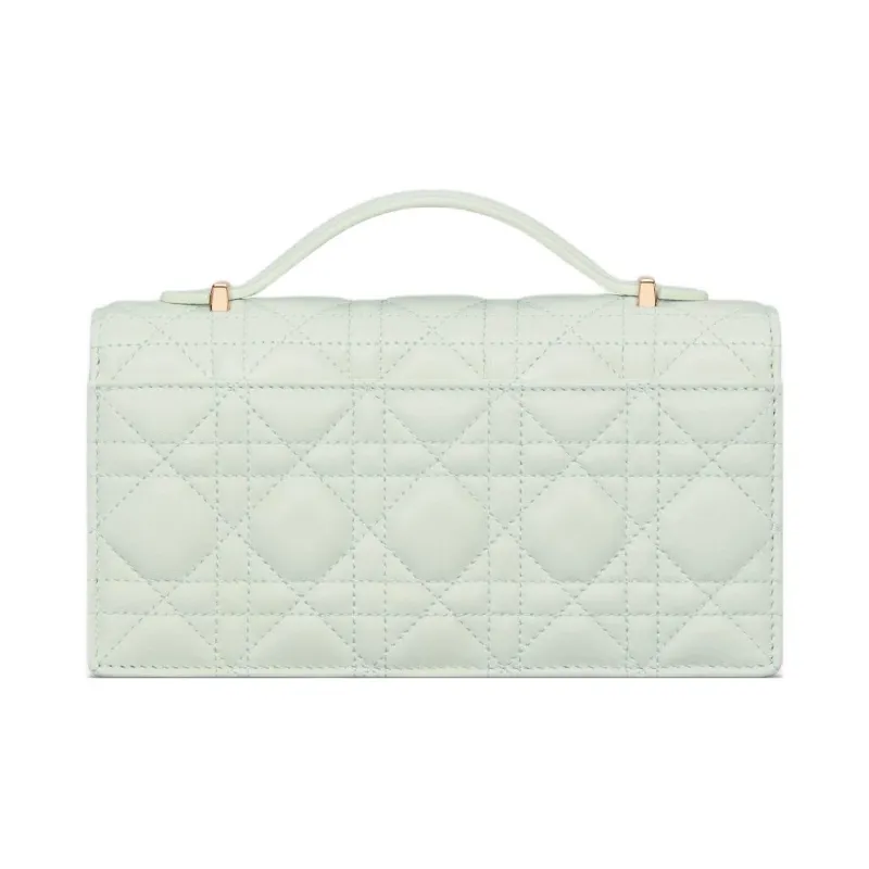 DIOR My Dior Sheepskin Shoulder Bag, Crossbody Bag, Handbag Mini Women's Light Green-1