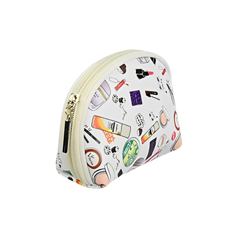 WW 5236 Fashion Trend Digital Print Clutch, Cute Waterproof Cosmetics Storage, Portable PU Makeup Bag Makeup Bags-1