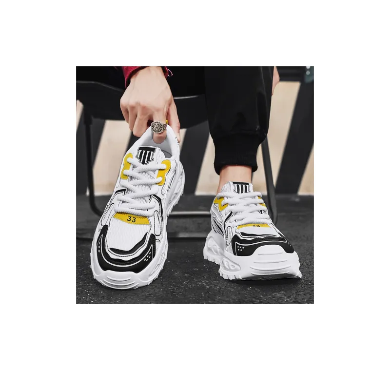 M.M Party Anti Slip Wear Resistant Low Top Chunky Sneakers Men-7