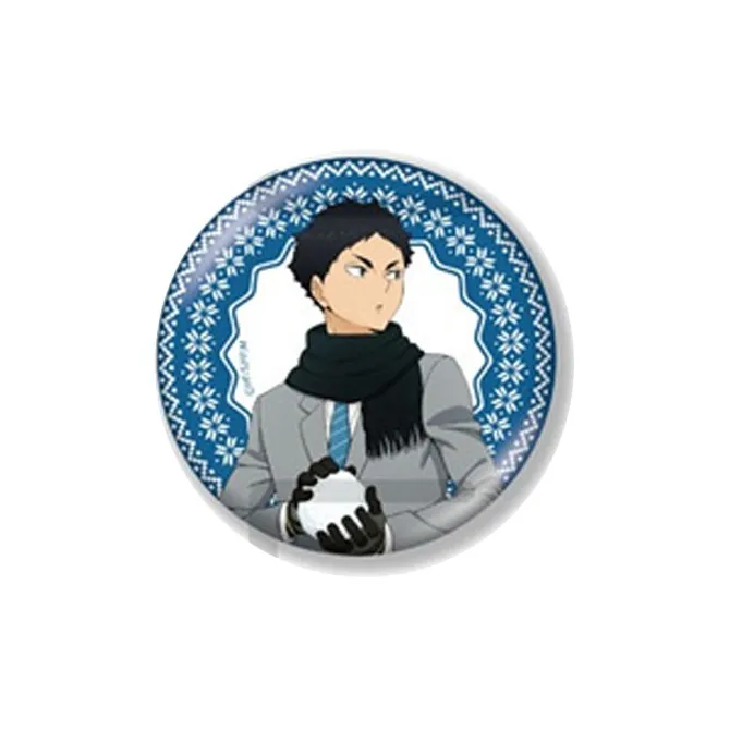 CRUX Haikyuu!! , Snow Version Hayashi, Kozuchi, Itsui, Black Heel Tab Badges-8